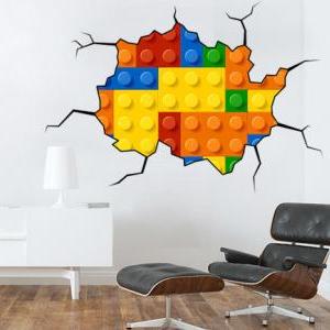 Lego Effect Style Brick Wall Decal ..