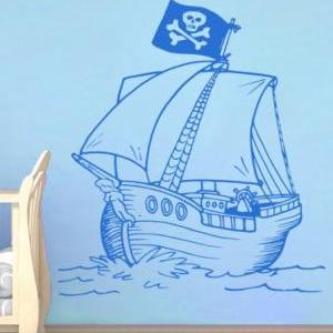 Pirate Ship Nursery Kids Decals - Little Pirates..
