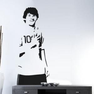 Leo Messi Soccer Player Decal Sports Silhouette..