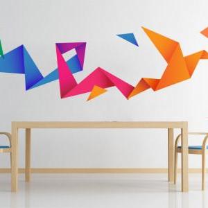 Origami Bird Wall Decal Sticker For Housewares -..