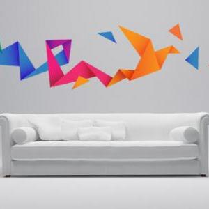 Origami Bird Wall Decal Sticker For Housewares -..