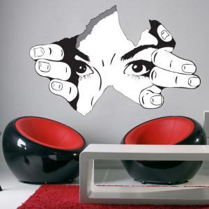 The Observer Torn Wall Decal Effect For Housewares