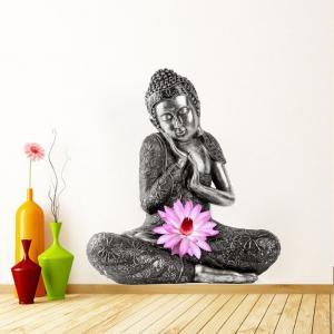 Buddha Zen Sticker Art Print Lotus ..