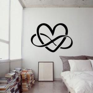 Infinity Love Vinyl Wall Sticker Heart Symbol For..