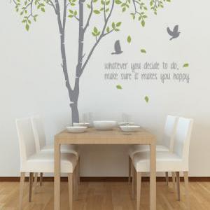 Tree Wall Decal with Quote, Spring ..