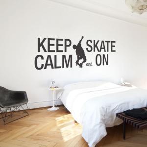 Wall Decal Quotes - Keep Calm And Skate On Quote..