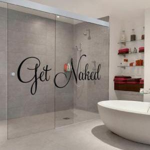 Get Naked Text Sticker Home Decor For Housewares..