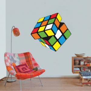 Rubik Cube Wall Decal Art Print for..