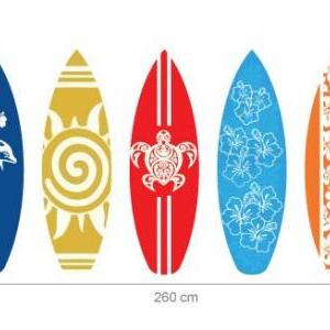 Surfboards Wall Decal Pack Sticker For Housewares