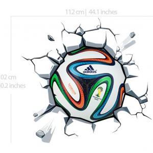 World Cup Soccer Ball Vinyl Wall Effect Decal For..