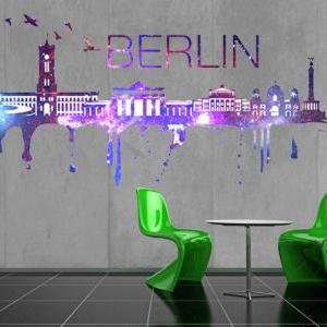 Berlin Skyline Cosmic City Decal Al..