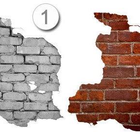 Brick Wall Effect Decal for Housewa..