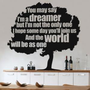 Wall Decal Quotes - Dreamer Tree Vinyl Quote..