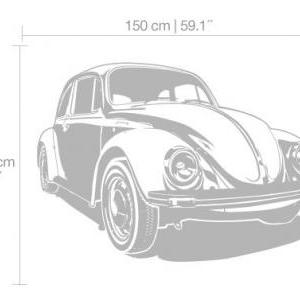 Beetle Car Vintage Wall Sticker For Housewares