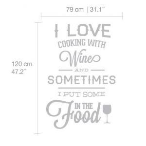 Wall Decal Quotes - I love Cooking ..