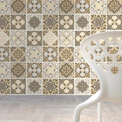 Wall Tile Decals Terra Pedra Patterns For Kitchen..