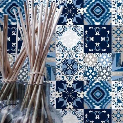 Wall Tiles Decoration Covers Blue O..
