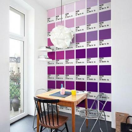 Pantones Tiles Stickers Violet Color (pack With..