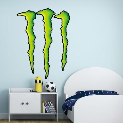 Monster Claw Wall Decal Sticker For Kids Bedroom -..