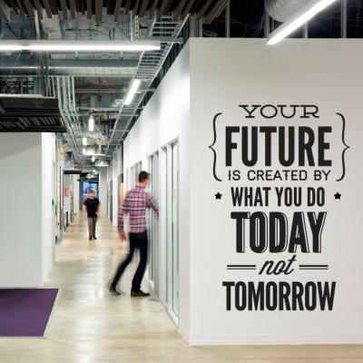 Wall Decal Quotes -  Vinyl Quote Do It Today Not Tomorrow Wall Office Sticker Decor