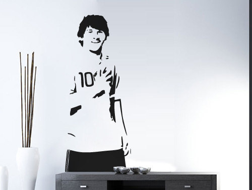 Leo Messi Soccer Player Decal Sports Silhouette For Housewares