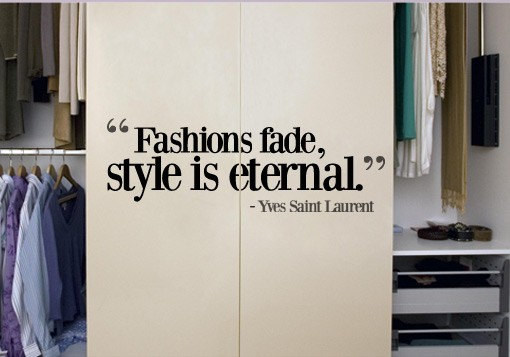 Wall Decal Quotes - Fashion Fade Style Is Eternal Quote Sticker Home Decor For Housewares Vinyl Wall Decal
