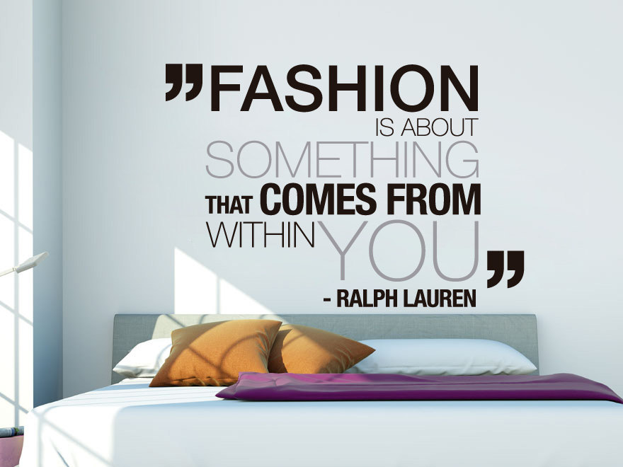 Wall Decal Quotes - Ralph Lauren Fashion Art Quote Sticker Home Decor For Housewares Vinyl Wall Decal