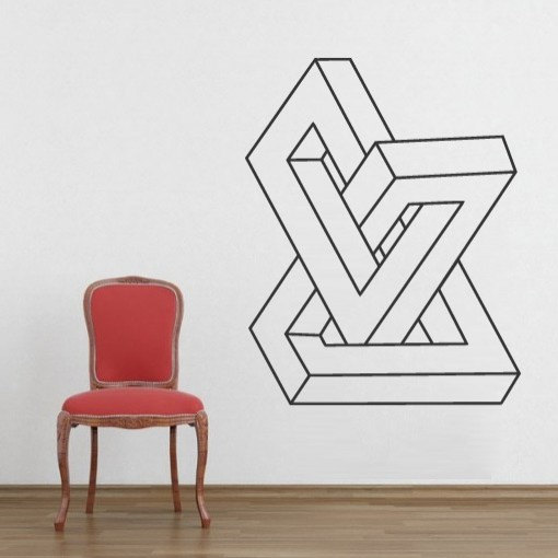 Geometric Infinite Form Decal Shape Sticker For Housewares On Luulla