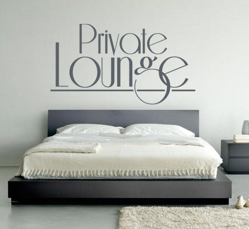 Private Lounge Typography Sticker Text Home Decor For Housewares