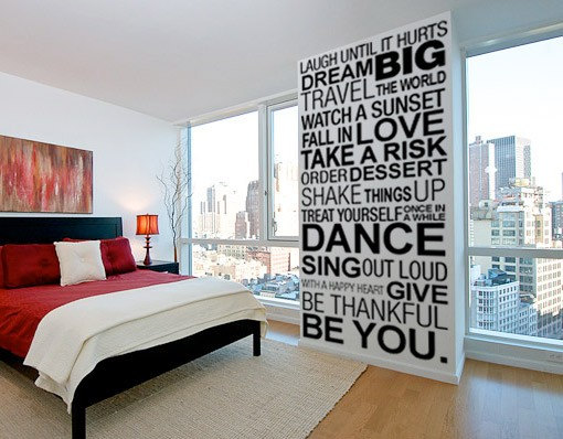 Wall Decal Quotes - Simple Things Of Life Inspirational Quote Sticker Home Decor Vinyl Wall Decal