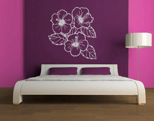 Floral Wall Decal Home Design Sticker Flowers
