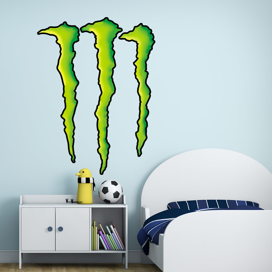 Monster Claw Wall Decal Sticker For Kids Bedroom - Kids Decor - 55.1 X 39.4 Inches