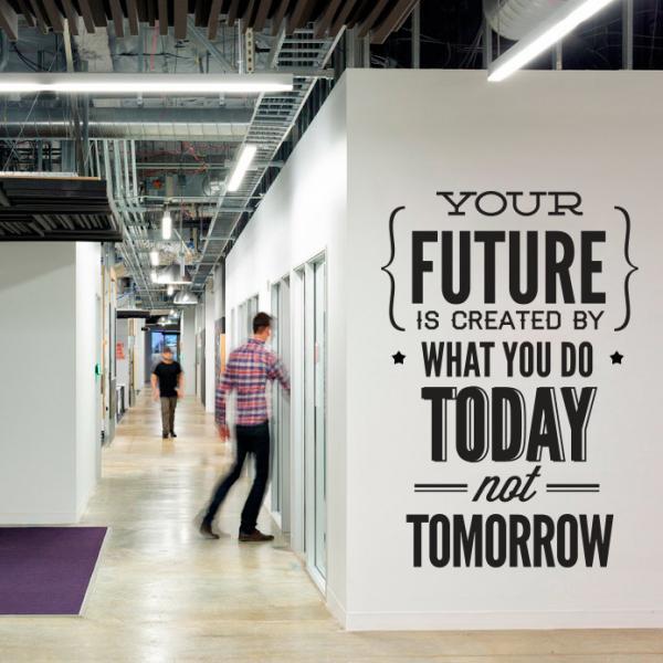 Wall Decal Quotes - Vinyl Quote Do It Today Not Tomorrow ...