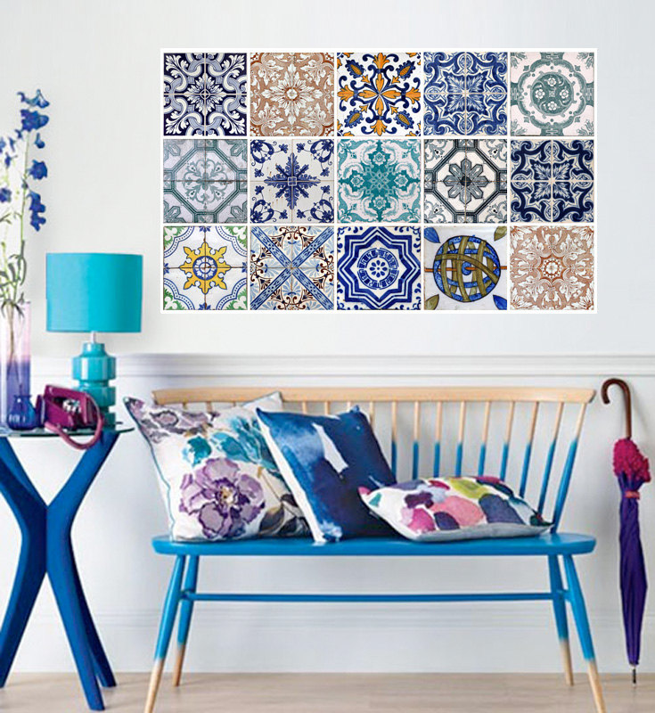 Ceramic Tile Decal For Kitchens And Bathrooms Wall Tile Decal (Pack